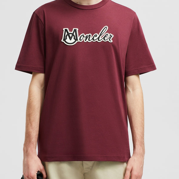 EMBROIDERED VARSITY LOGO COTTON T-SHIRT