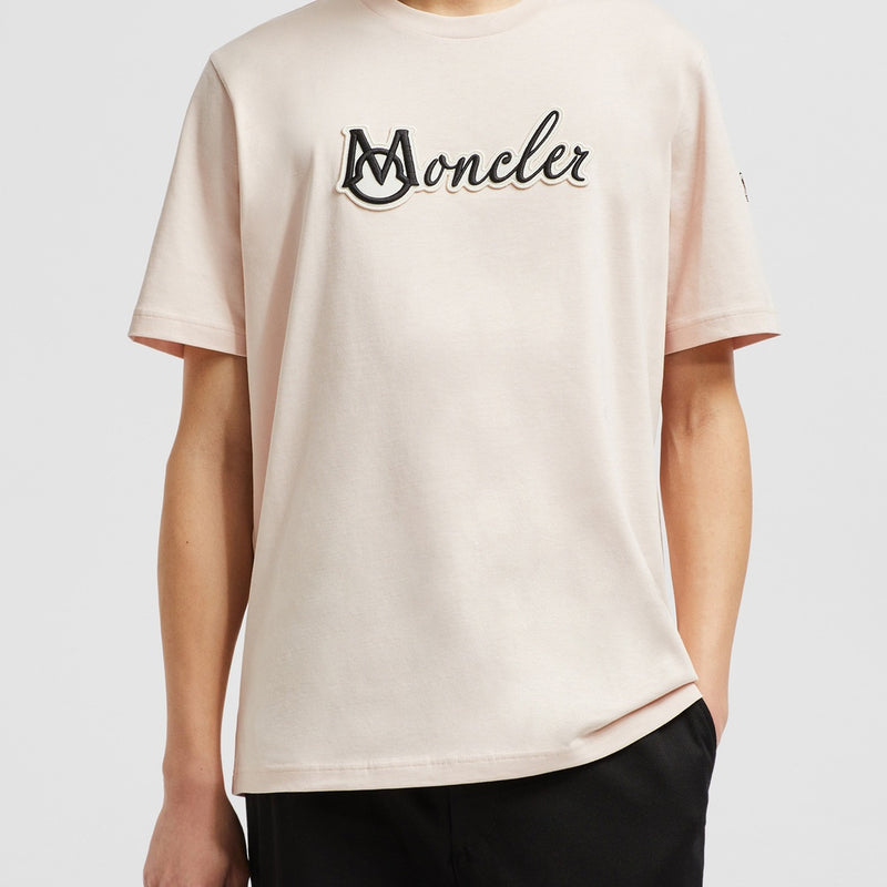 EMBROIDERED VARSITY LOGO COTTON T-SHIRT