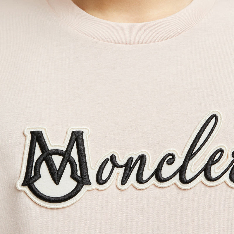 EMBROIDERED VARSITY LOGO COTTON T-SHIRT