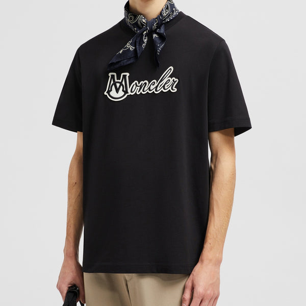 EMBROIDERED VARSITY LOGO COTTON T-SHIRT