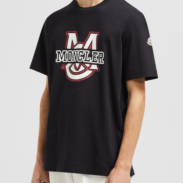 VARSITY LOGO MOTIF COTTON T-SHIRT