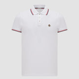 TRICOLOR-TRIMMED COTTON PIQUET POLO SHIRT