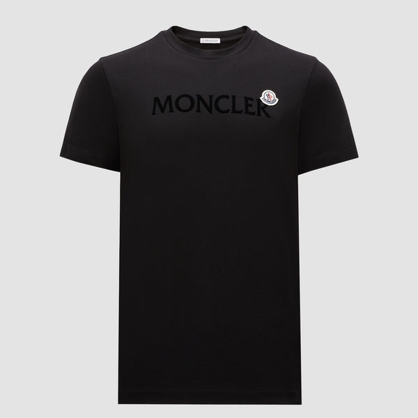 FLOCKED LOGO COTTON T-SHIRT