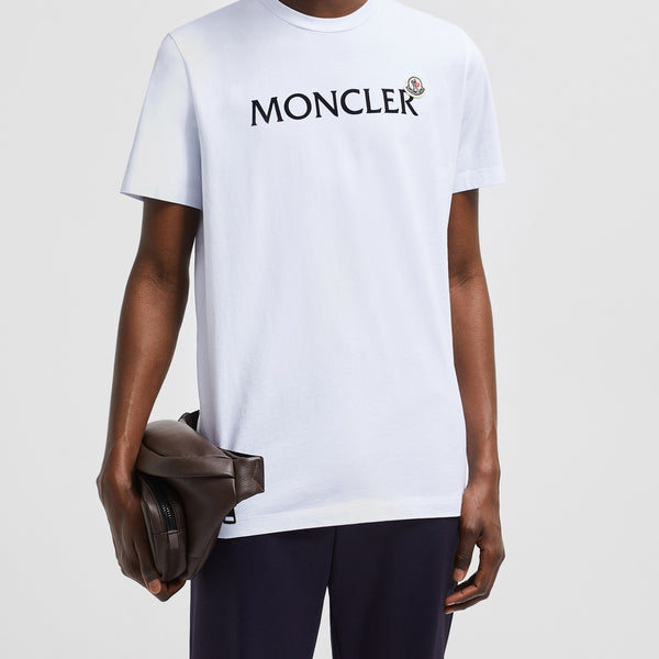 FLOCKED LOGO COTTON T-SHIRT