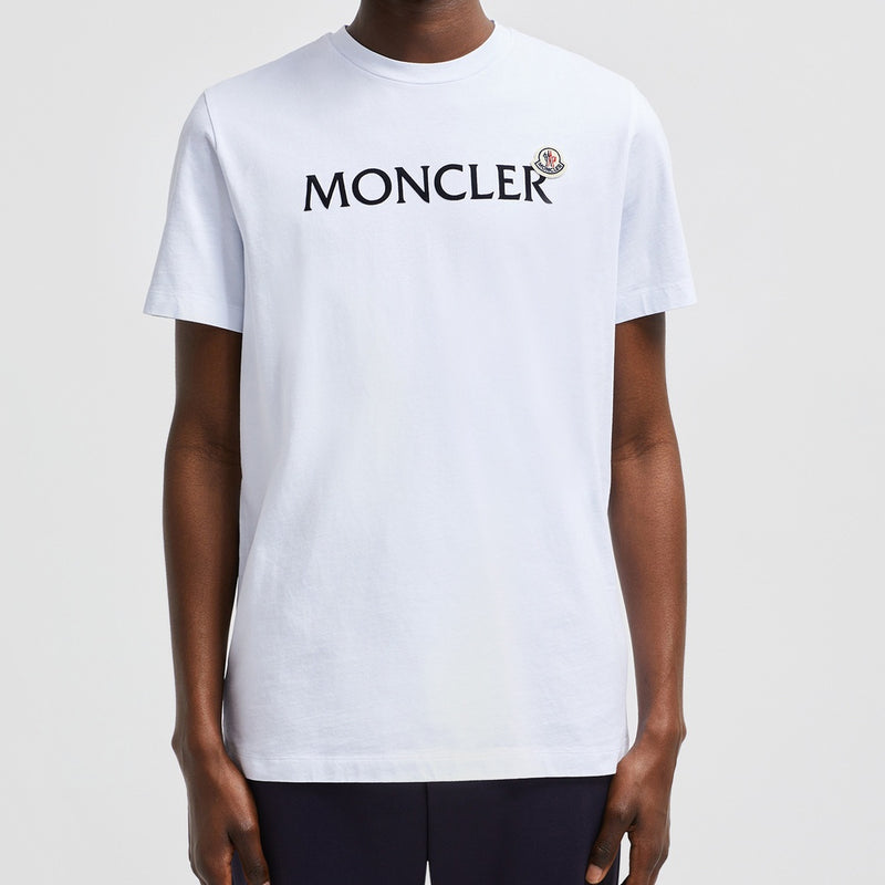 FLOCKED LOGO COTTON T-SHIRT