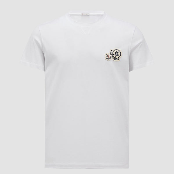 DOUBLE LOGO PATCH COTTON T-SHIRT