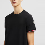 TRICOLOR-TRIMMED COTTON T-SHIRT