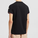 TRICOLOR-TRIMMED COTTON T-SHIRT