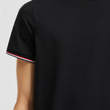 TRICOLOR-TRIMMED COTTON T-SHIRT