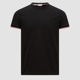 TRICOLOR-TRIMMED COTTON T-SHIRT