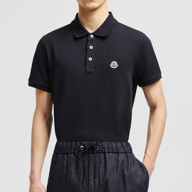 LOGO PATCH COTTON POLO SHIRT