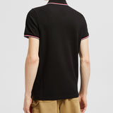 TRICOLOR-TRIMMED COTTON PIQUET POLO SHIRT