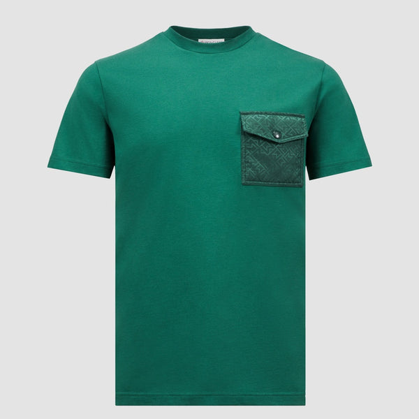 MONOGRAM COTTON T-SHIRT WITH POCKET