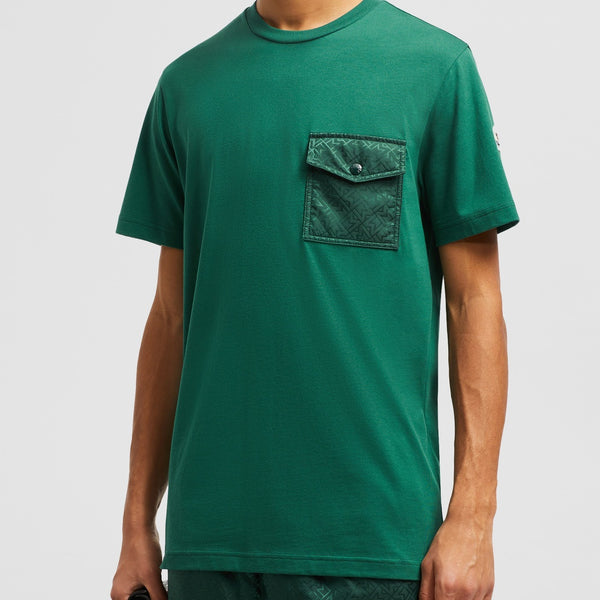 MONOGRAM COTTON T-SHIRT WITH POCKET