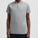 TRICOLOUR-TRIMMED COTTON PIQUET POLO SHIRT