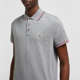 TRICOLOUR-TRIMMED COTTON PIQUET POLO SHIRT