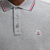 TRICOLOUR-TRIMMED COTTON PIQUET POLO SHIRT