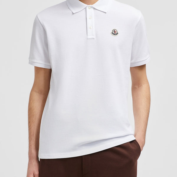 LOGO PATCH COTTON PIQUET POLO SHIRT