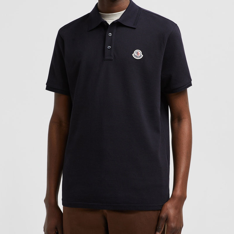 LOGO PATCH COTTON PIQUET POLO SHIRT