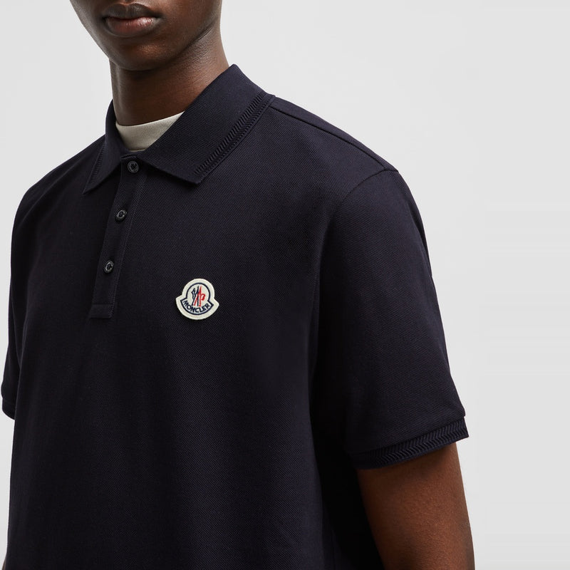 LOGO PATCH COTTON PIQUET POLO SHIRT