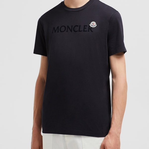 FLOCKED LOGO COTTON T-SHIRT