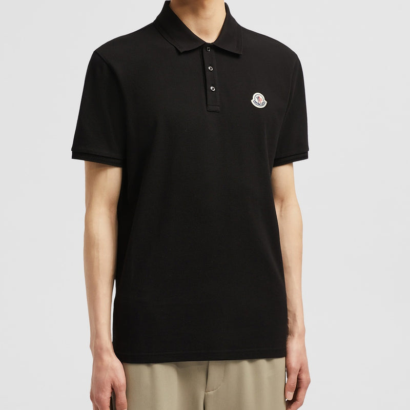 LOGO PATCH COTTON PIQUET POLO SHIRT