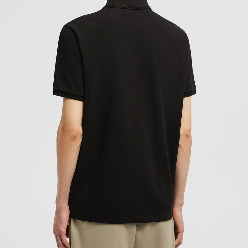 LOGO PATCH COTTON PIQUET POLO SHIRT