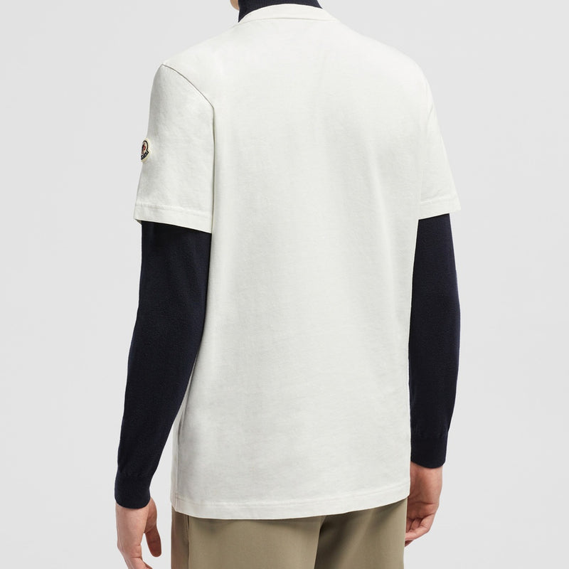 FLOCKED LOGO COTTON T-SHIRT