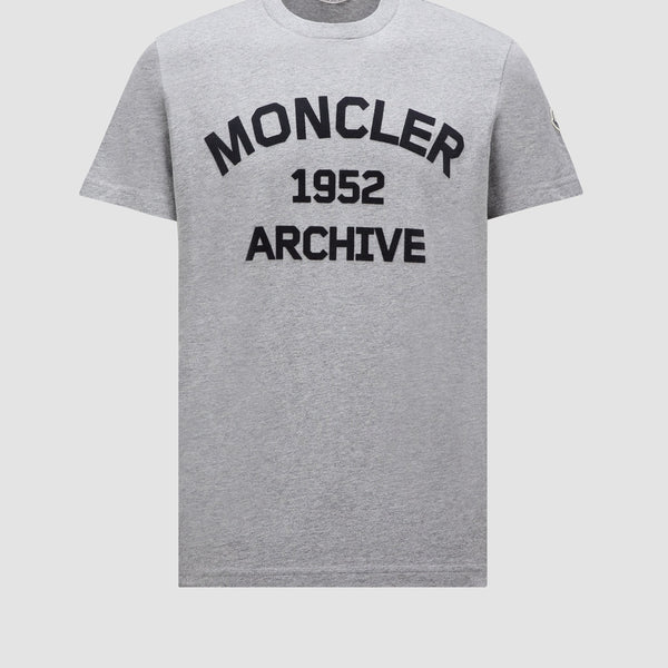 FLOCKED LOGO COTTON T-SHIRT