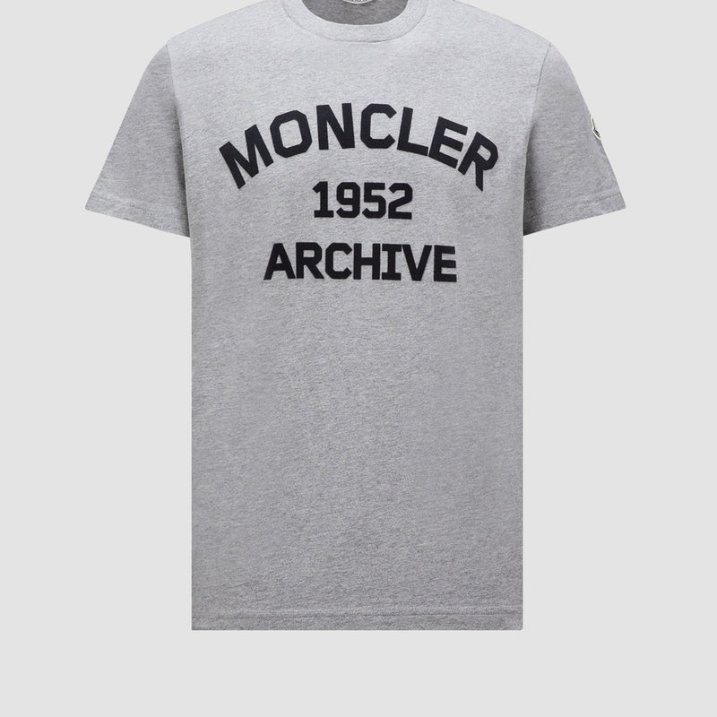 FLOCKED LOGO COTTON T-SHIRT