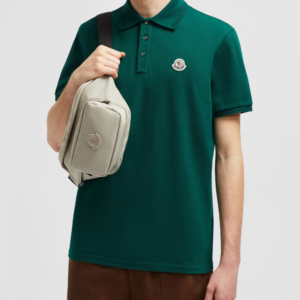 LOGO PATCH COTTON PIQUET POLO SHIRT