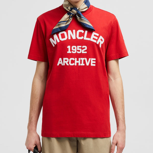 FLOCKED LOGO COTTON T-SHIRT