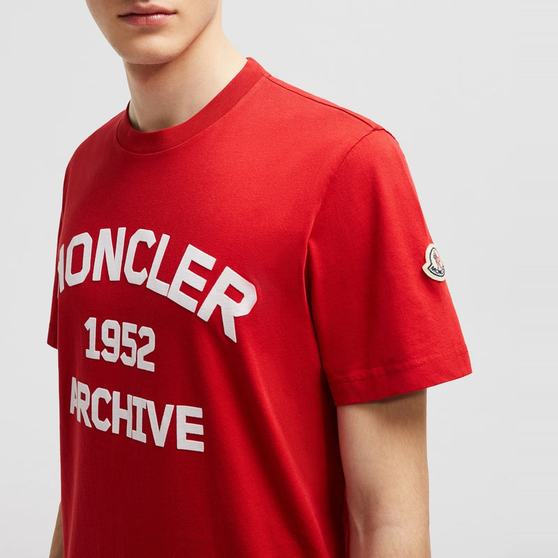 FLOCKED LOGO COTTON T-SHIRT