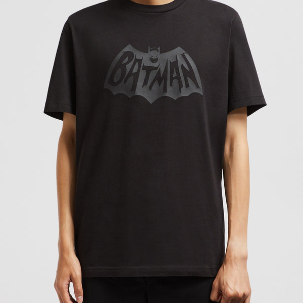 RUBBERIZED BATMAN LOGO COTTON T-SHIRT
