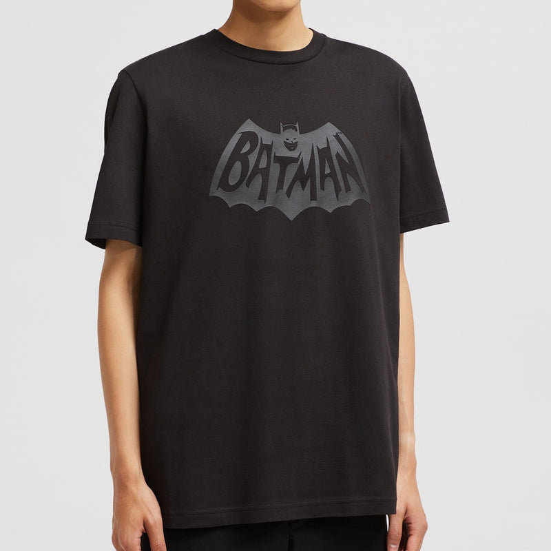 RUBBERIZED BATMAN LOGO COTTON T-SHIRT