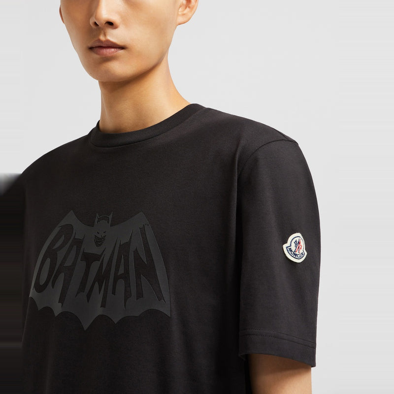 RUBBERIZED BATMAN LOGO COTTON T-SHIRT