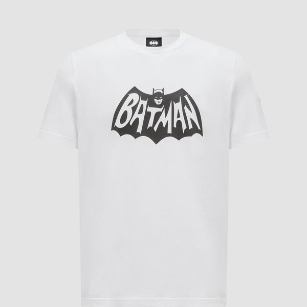RUBBERIZED BATMAN LOGO COTTON T-SHIRT