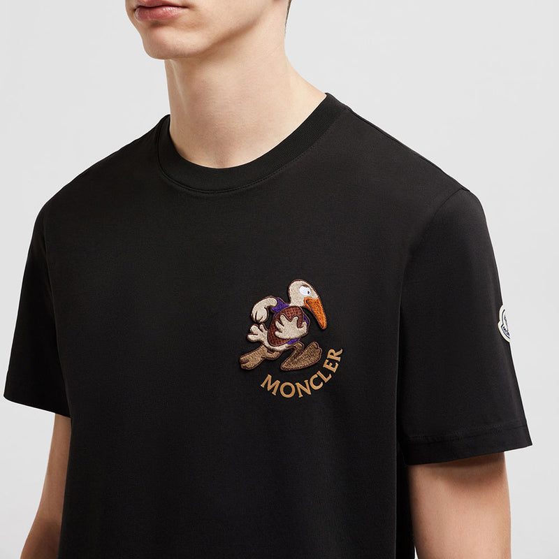 EMBROIDERED RUGBY PATCH COTTON T-SHIRT
