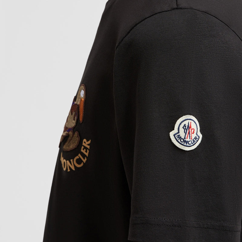 EMBROIDERED RUGBY PATCH COTTON T-SHIRT
