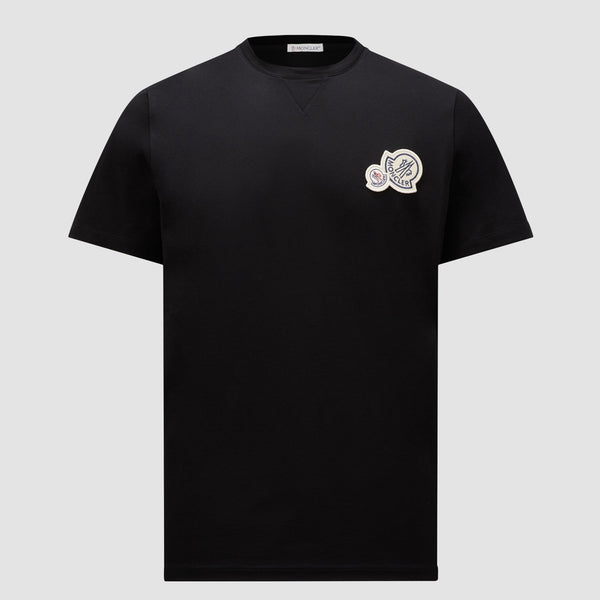 DOUBLE LOGO PATCH COTTON T-SHIRT