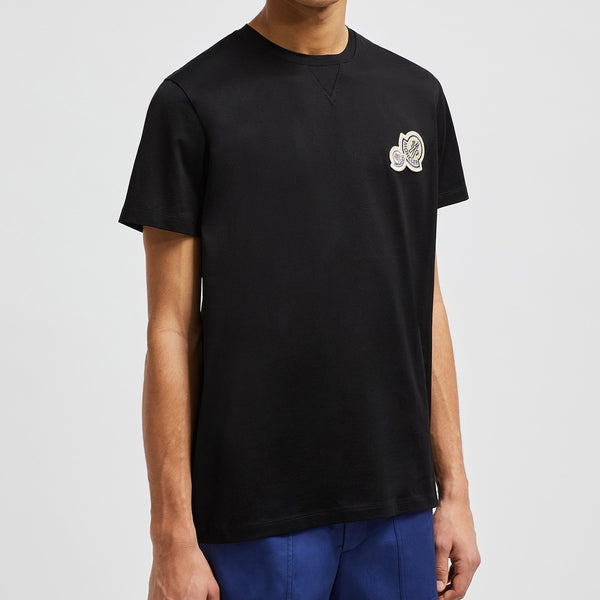 DOUBLE LOGO PATCH COTTON T-SHIRT