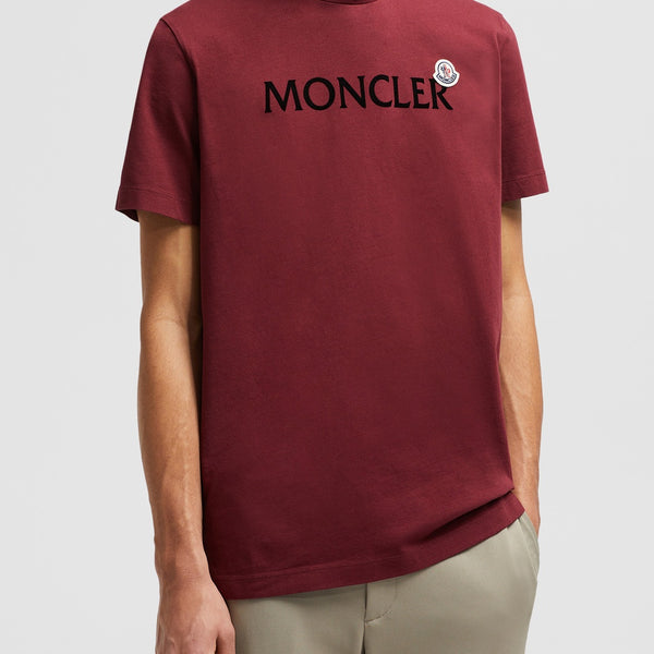 FLOCKED LOGO COTTON T-SHIRT