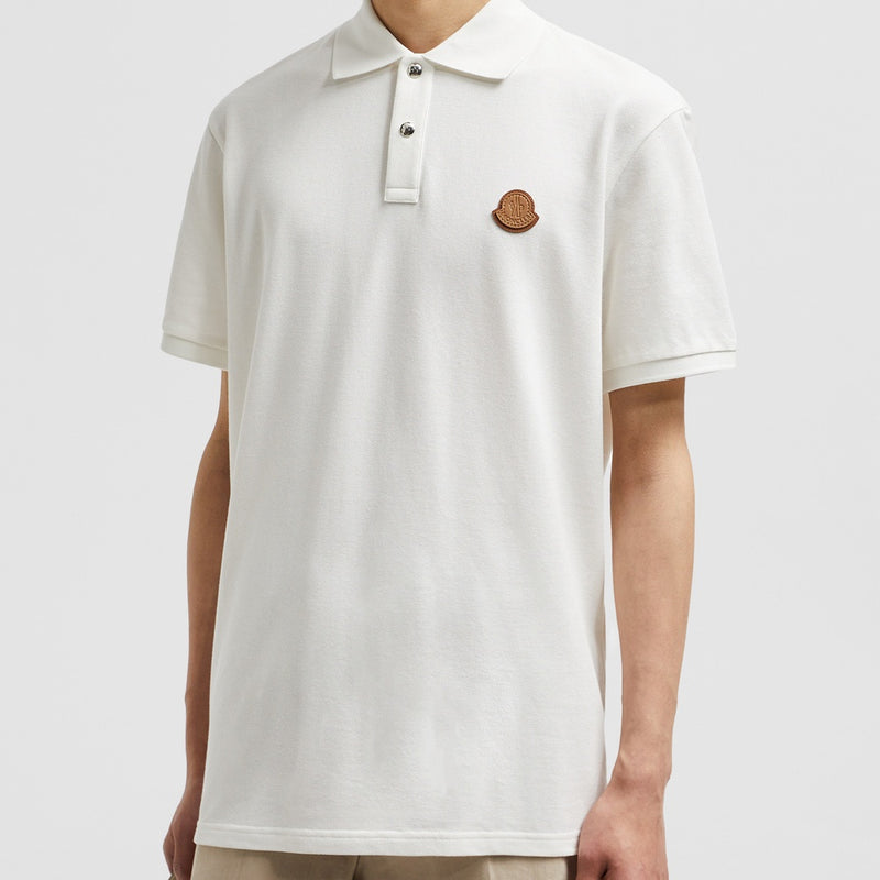 LOGO PATCH COTTON PIQUET POLO SHIRT