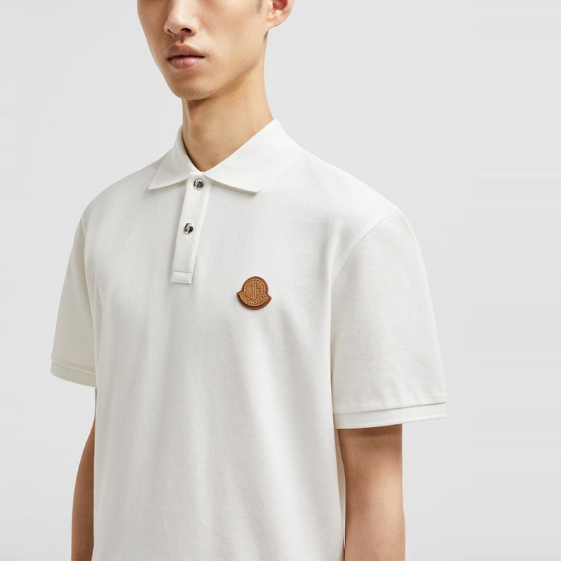 LOGO PATCH COTTON PIQUET POLO SHIRT
