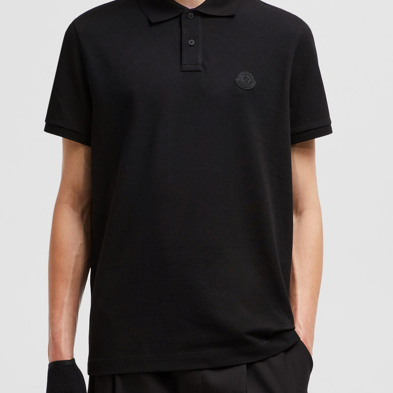 LOGO PATCH COTTON PIQUET POLO SHIRT