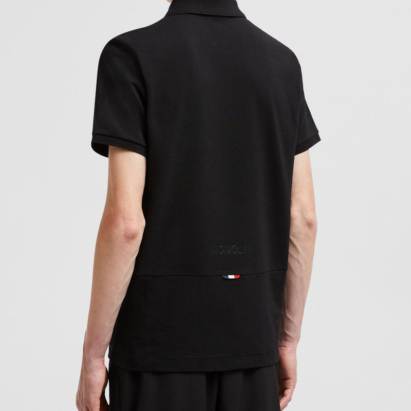 LOGO PATCH COTTON PIQUET POLO SHIRT