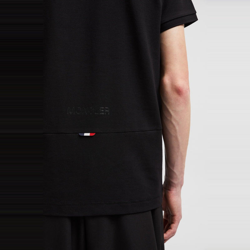 LOGO PATCH COTTON PIQUET POLO SHIRT