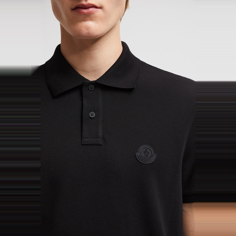 LOGO PATCH COTTON PIQUET POLO SHIRT