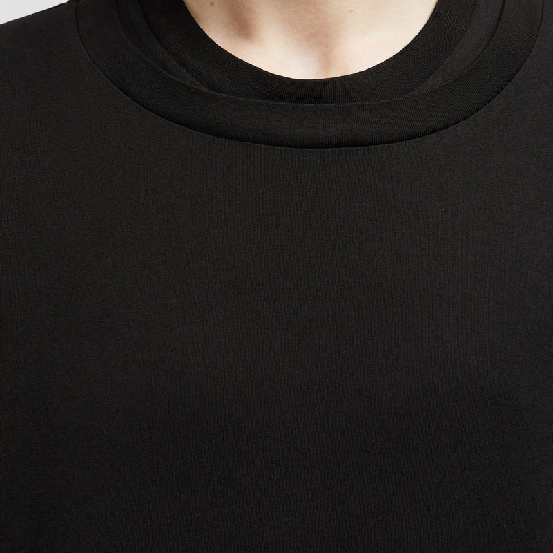DOUBLE COLLAR COTTON T-SHIRT