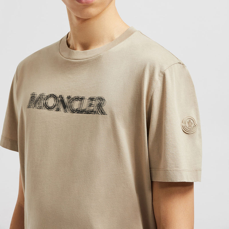 BLURRED LOGO COTTON T-SHIRT